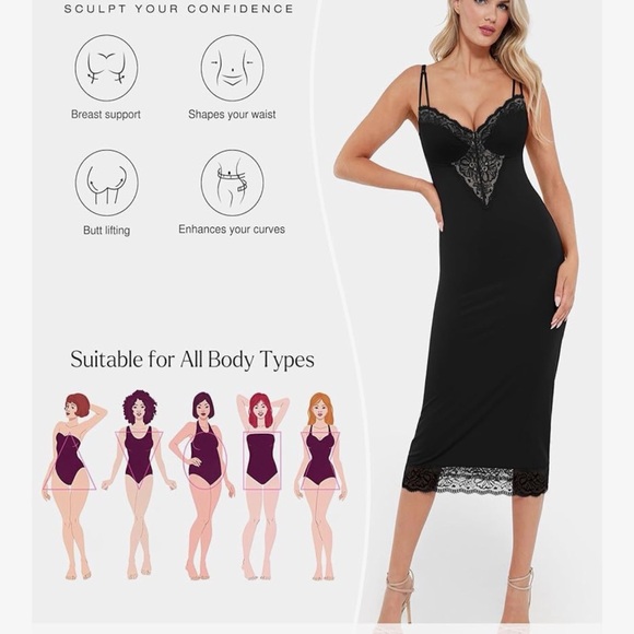 Elegant Black Lace Nightgown - Picture 9 of 9